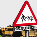 Precaución: escuela