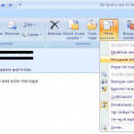 Recuperar un correo ya enviado (Outlook)