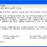 El archivo hosts, qué es y cómo modificarlo