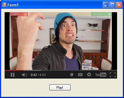 añadir un video de Youtube en un Winform 5
