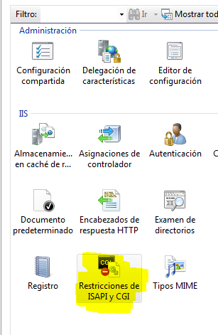 Cómo configurar un CGI en IIS7